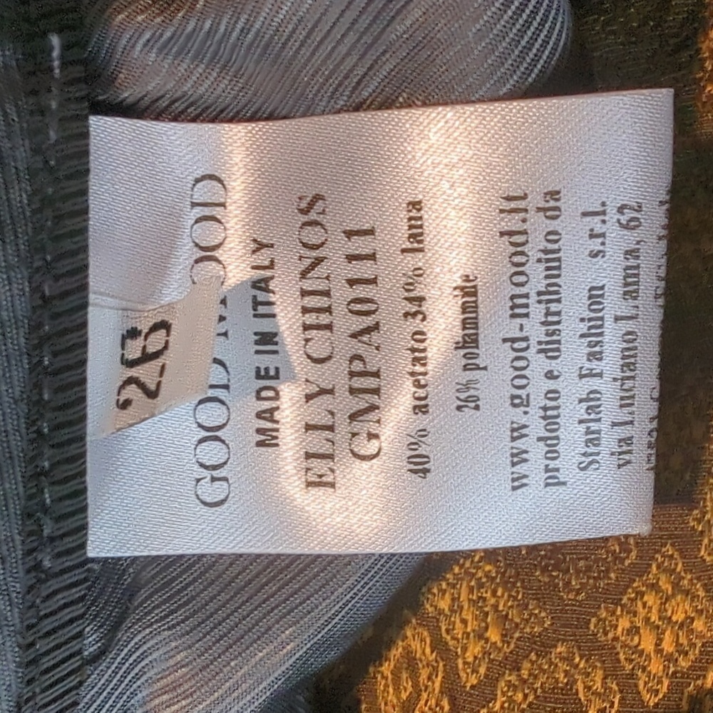 NWT Sz 26 black and bronze jacquard trousers - Picture 9 of 11